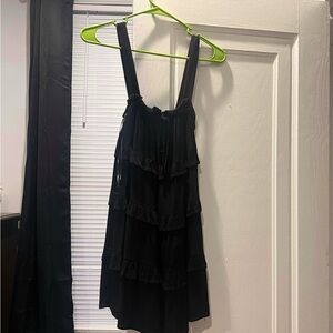 Black Tiered Sleeveless Dress